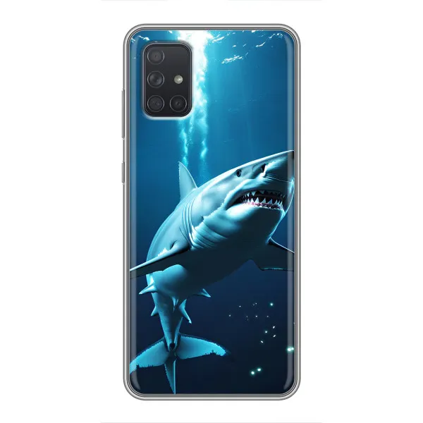 Чехол с принтом «Акула под водой» для Samsung Galaxy A72 Чехол с принтом «Акула под водой» для Samsung Galaxy A72