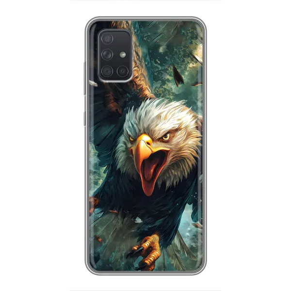 Чехол с принтом «Орел в полете» для Samsung Galaxy A72 Чехол с принтом «Орел в полете» для Samsung Galaxy A72