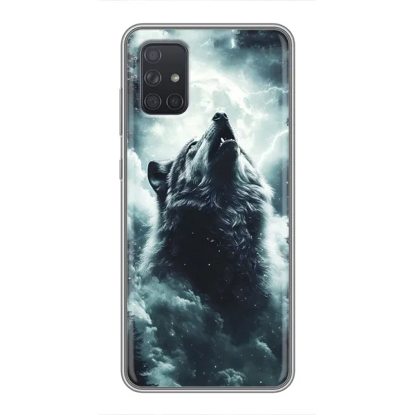 Чехол с принтом «Волк в облаках» для Samsung Galaxy A72 Чехол с принтом «Волк в облаках» для Samsung Galaxy A72