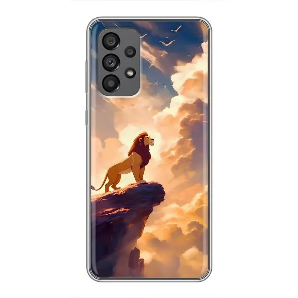 Чохол з принтом «Сімба на скелі» для Samsung Galaxy A73 (5G) Чохол з принтом «Сімба на скелі» для Samsung Galaxy A73 (5G)