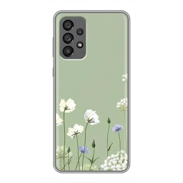 Чехол с принтом «Цветы на зеленом» для Samsung Galaxy A73 (5G) Чехол с принтом «Цветы на зеленом» для Samsung Galaxy A73 (5G)