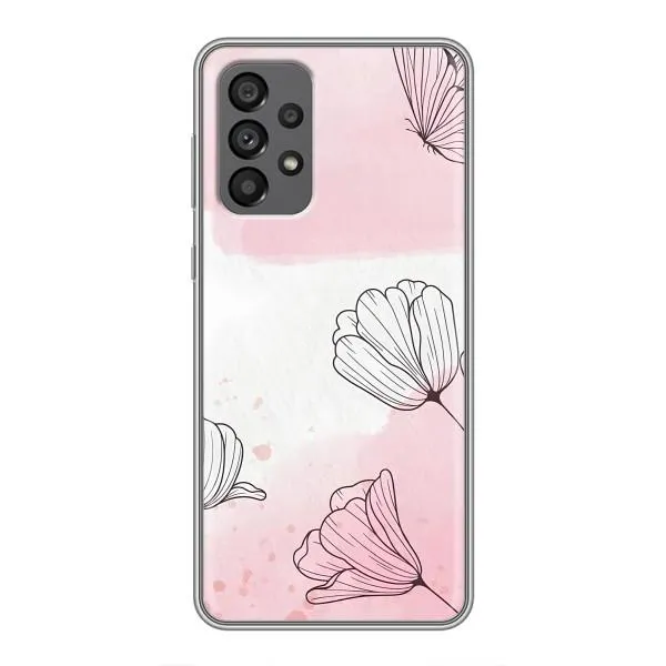 Чехол с принтом «Розовые цветы» для Samsung Galaxy A73 (5G) Чехол с принтом «Розовые цветы» для Samsung Galaxy A73 (5G)