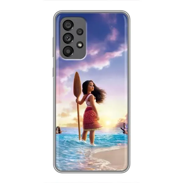 Чехол с принтом «Моана с веслом» для Samsung Galaxy A73 (5G)