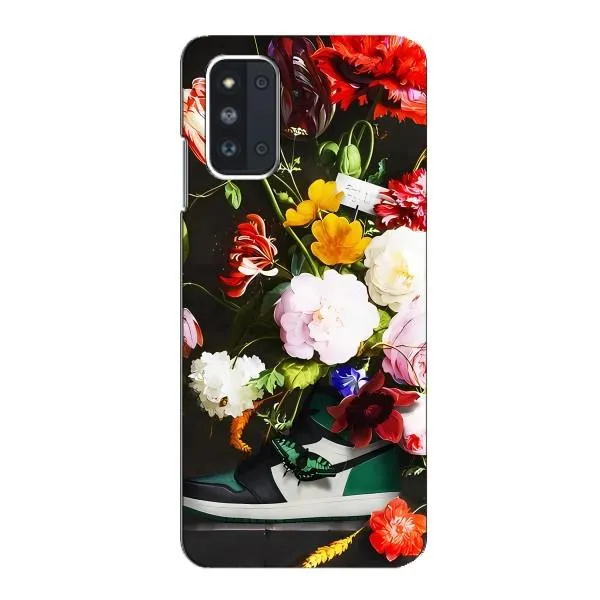 Чехол с принтом «Nike цветы» для Samsung Galaxy F52 5G (E526) Чехол с принтом «Nike цветы» для Samsung Galaxy F52 5G (E526)