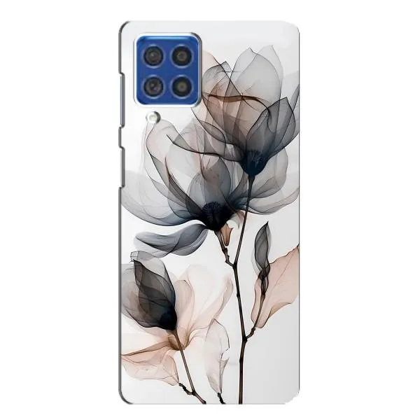 Чохол з принтом «Квіти на білому» для Samsung Galaxy F62 Чохол з принтом «Квіти на білому» для Samsung Galaxy F62