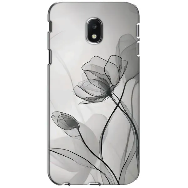 Чехол с принтом «Черные цветы» для Samsung Galaxy J3 2017 (J330FN EU) Чехол с принтом «Черные цветы» для Samsung Galaxy J3 2017 (J330FN EU)