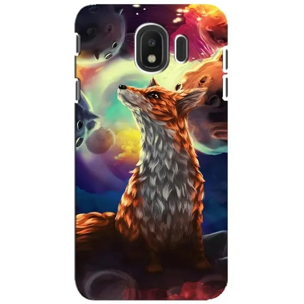 Чехол с принтом «Лисица в космосе» для Samsung Galaxy J4 2018 (SM-J400F)