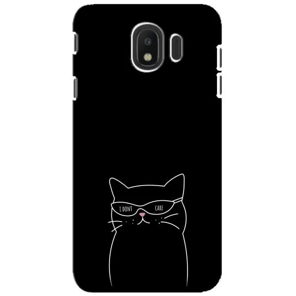 Чохол з принтом «Байдужий кіт» для Samsung Galaxy J4 2018 (SM-J400F)