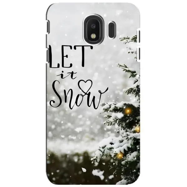Чехол с принтом «Let it snow» для Samsung Galaxy J4 2018 (SM-J400F) Чехол с принтом «Let it snow» для Samsung Galaxy J4 2018 (SM-J400F)