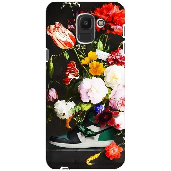 Чехол с принтом «Nike цветы» для Samsung Galaxy J6 2018 (J600F)