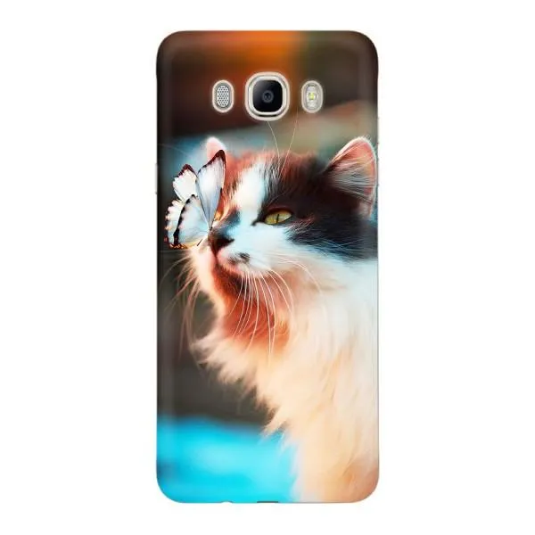Чехол с принтом «Котик с бабочкой» для Samsung Galaxy J7 2016 (J710, J7108)