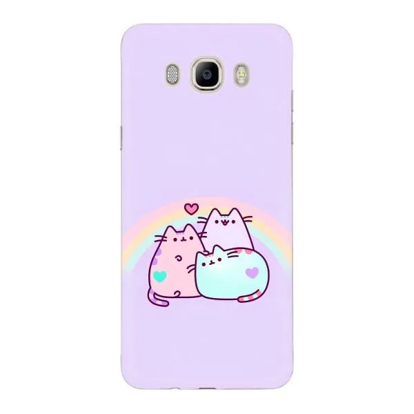 Чехол с принтом «Радужные котики» для Samsung Galaxy J7 2016 (J710, J7108)