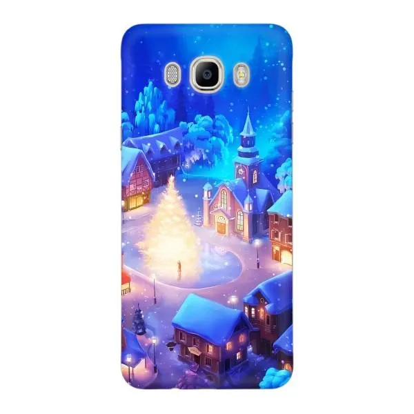 Чехол с принтом «Рождественский город» для Samsung Galaxy J7 2016 (J710, J7108)