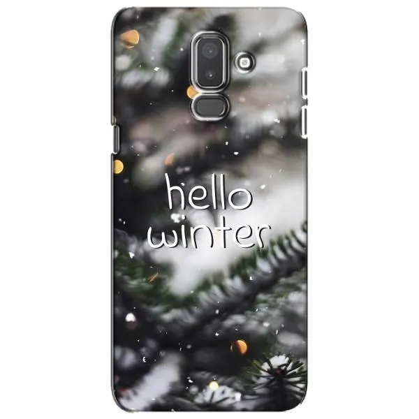 Чехол с принтом «Hello winter» для Samsung Galaxy J8 2018 (J810)