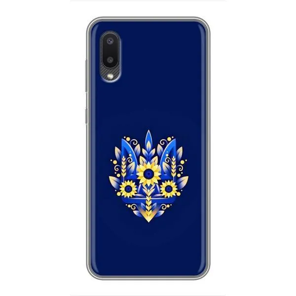 Чехол с принтом «Цветочный Герб» для Samsung Galaxy M02 (M022)