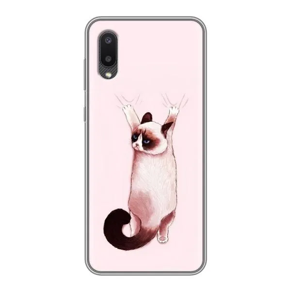 Чехол с принтом «Котик падает» для Samsung Galaxy M02 (M022) Чехол с принтом «Котик падает» для Samsung Galaxy M02 (M022)