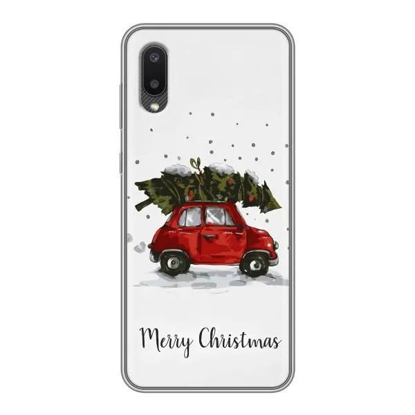 Чехол с принтом «Машина с елкой» для Samsung Galaxy M02 (M022) Чехол с принтом «Машина с елкой» для Samsung Galaxy M02 (M022)