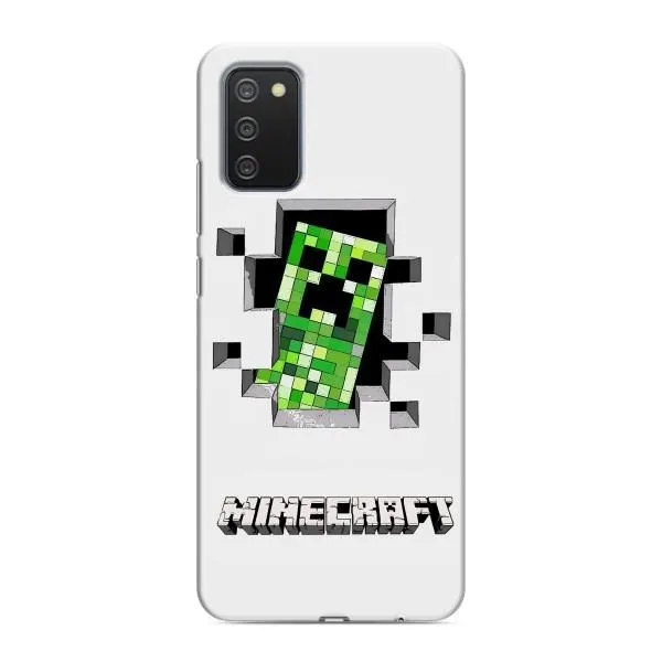 Чехол с принтом «крипер Майнкрафт» для Samsung Galaxy M02s