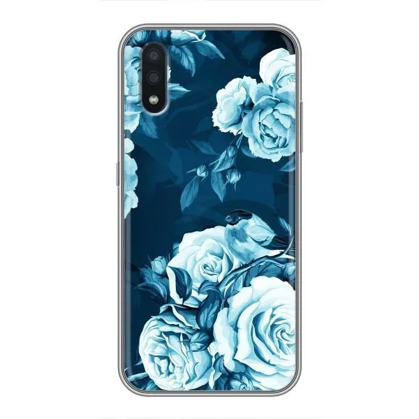 Чехол с принтом «Голубые Бутоны» для Samsung Galaxy M10 (M105)