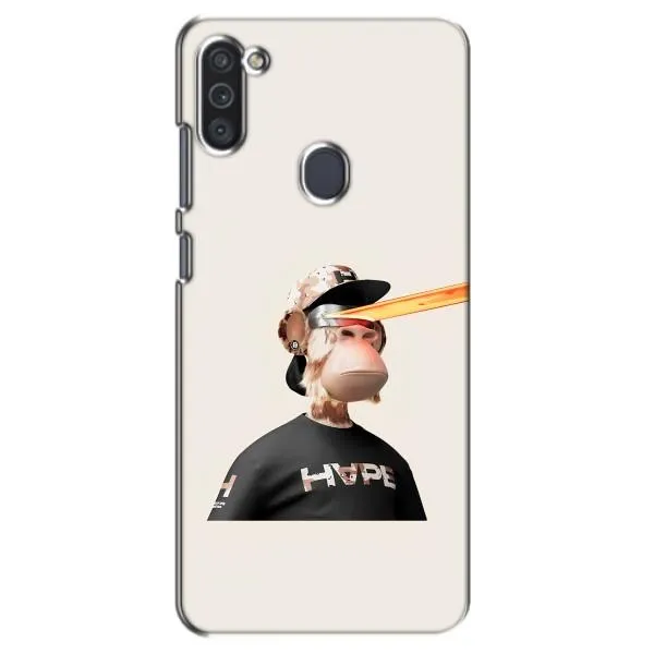 Чехол с принтом «обезьяна NFT в очках» для Samsung Galaxy M11