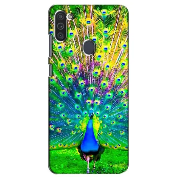 Чехол с принтом «Яркий Павлин» для Samsung Galaxy M11