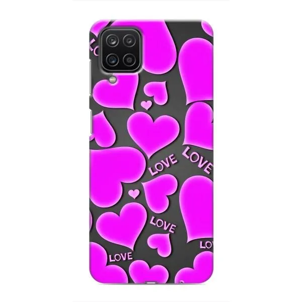 Чехол с принтом «Pink hearts» для Samsung Galaxy M12 Чехол с принтом «Pink hearts» для Samsung Galaxy M12