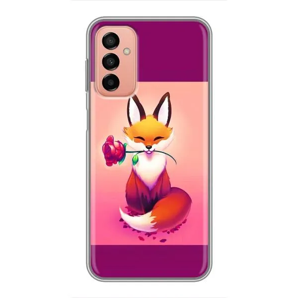 Чехол с принтом «Лисичка с розочкой» для Samsung Galaxy M13 Чехол с принтом «Лисичка с розочкой» для Samsung Galaxy M13