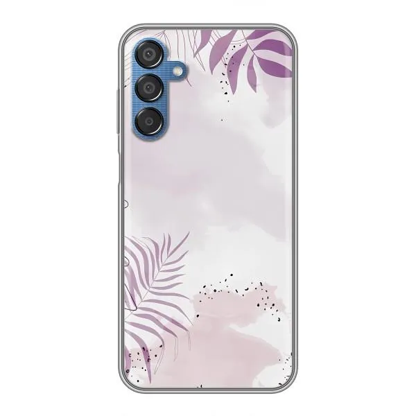 Чехол с принтом «Фиолетовые листья» для Samsung Galaxy M15 (M156)