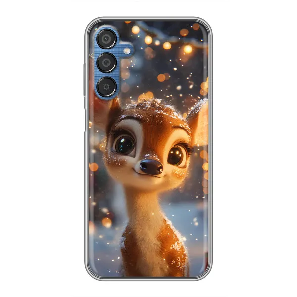 Чехол с принтом «Олененок среди гирлянд» для Samsung Galaxy M15 (M156)
