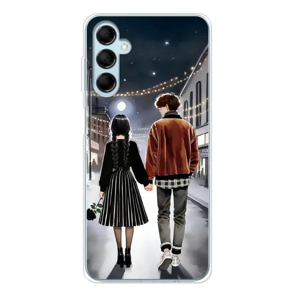 Чехол с принтом «Уэнздей и Тайлер» для Samsung Galaxy M16
