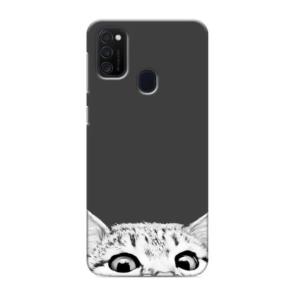 Чехол с принтом «Выглядывает кот» для Samsung Galaxy M21 Чехол с принтом «Выглядывает кот» для Samsung Galaxy M21