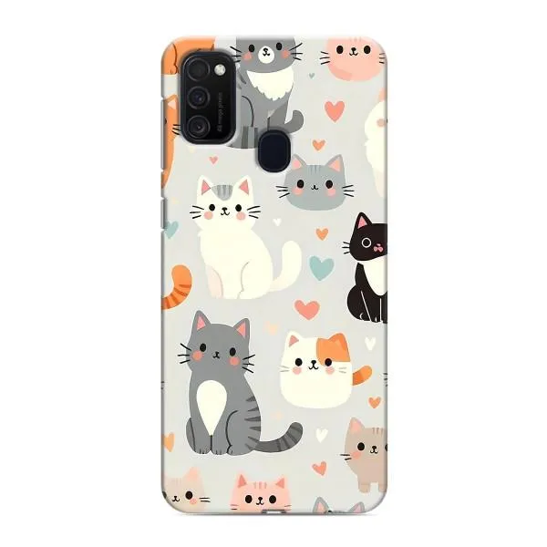 Чехол с принтом «Коллаж котов» для Samsung Galaxy M21 Чехол с принтом «Коллаж котов» для Samsung Galaxy M21