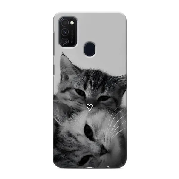 Чехол с принтом «Пара котов» для Samsung Galaxy M21 Чехол с принтом «Пара котов» для Samsung Galaxy M21