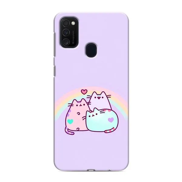 Чехол с принтом «Радужные котики» для Samsung Galaxy M21s