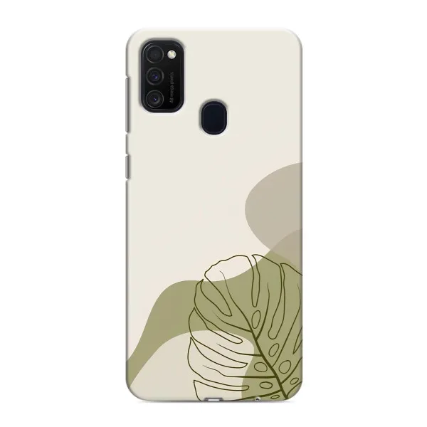 Чохол з принтом «Зелена монстера дизайн» для Samsung Galaxy M21s