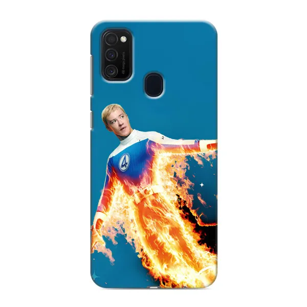 Чехол с принтом «Человек-факел в огне» для Samsung Galaxy M21s