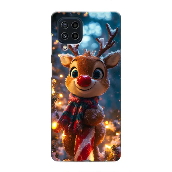 Чехол с принтом «Олень с шарфом» для Samsung Galaxy M22 Чехол с принтом «Олень с шарфом» для Samsung Galaxy M22
