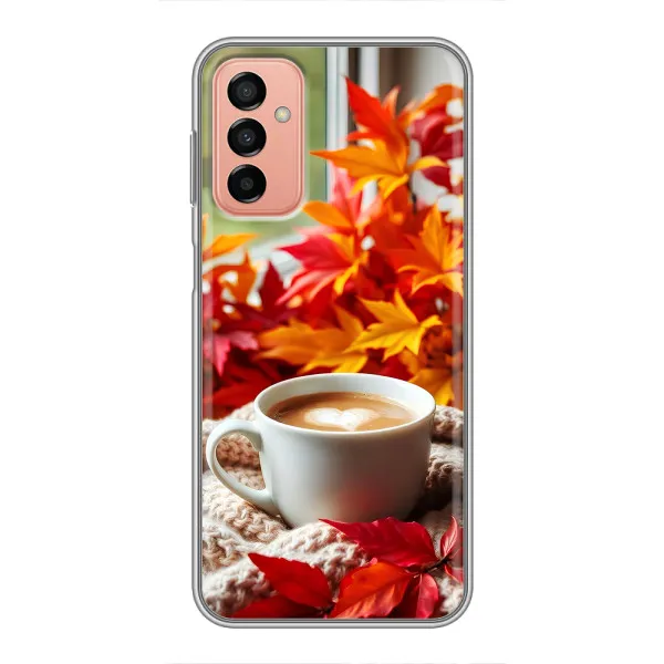 Чехол с принтом «Кофе и листья» для Samsung Galaxy M23 (5G)