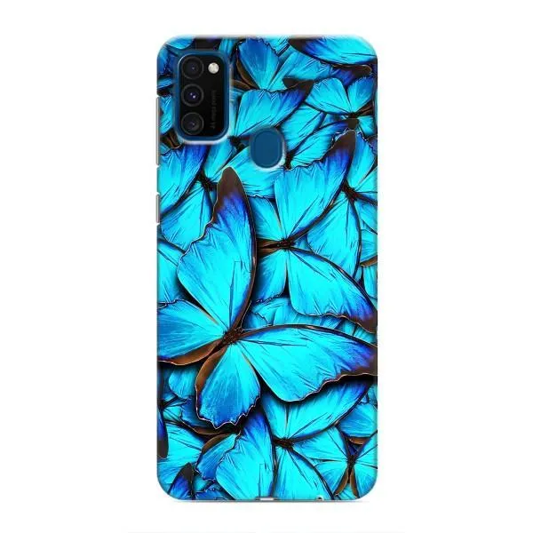 Чехол с принтом «Синие бабочки» для Samsung Galaxy M31