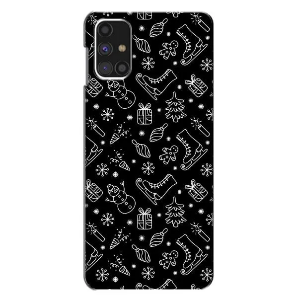 Чехол с принтом «Новогодний фон» для Samsung Galaxy M31s Чехол с принтом «Новогодний фон» для Samsung Galaxy M31s