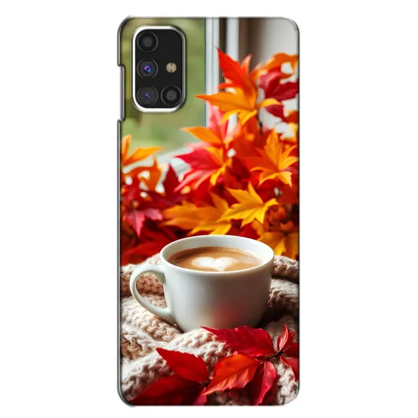 Чехол с принтом «Кофе и листья» для Samsung Galaxy M31s