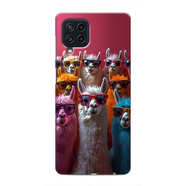 Чехол с принтом «Ламы в очках» для Samsung Galaxy M32 Чехол с принтом «Ламы в очках» для Samsung Galaxy M32