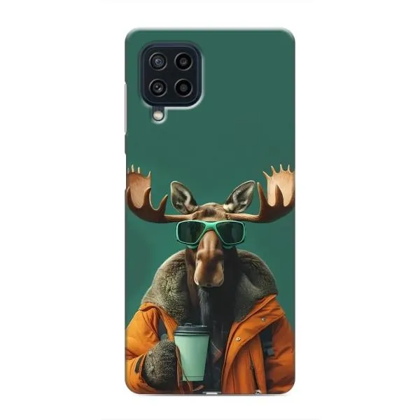 Чехол с принтом «Лось с кофе» для Samsung Galaxy M32 Чехол с принтом «Лось с кофе» для Samsung Galaxy M32