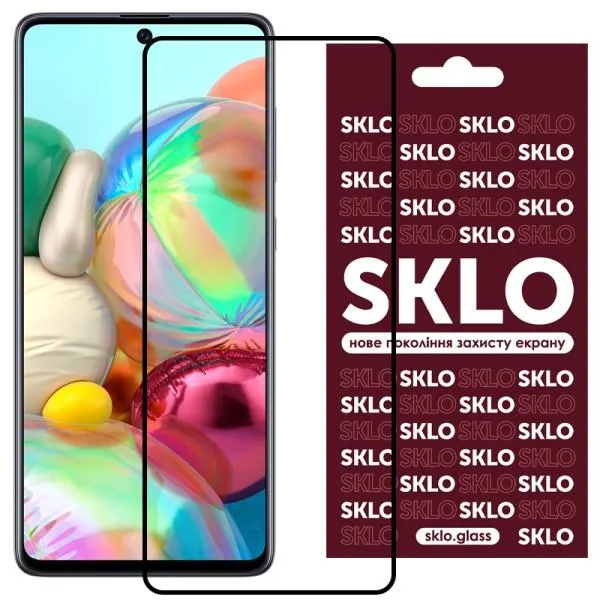 Защитное стекло SKLO 3D для Samsung Galaxy M34 5G — Черный — фото 1