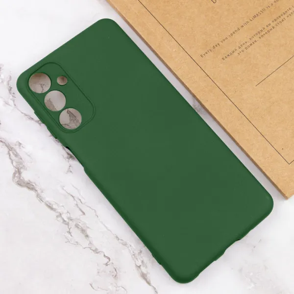 Чехол TPU GETMAN Liquid Silk Full Camera для Samsung Galaxy M34 5G — Зеленый — фото 4