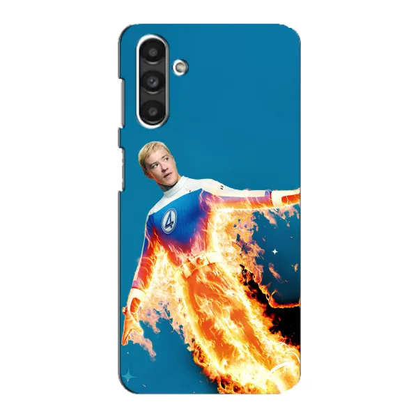 Чехол с принтом «Человек-факел в огне» для Samsung Galaxy M34 (5G)