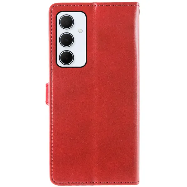 Кожаный чехол-книжка GETMAN Gallant (PU) для Samsung Galaxy M35 5G — Красный — фото 2