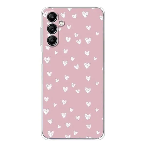Чехол с принтом «Сердечки на розовом» для Samsung Galaxy M35 5G Чехол с принтом «Сердечки на розовом» для Samsung Galaxy M35 5G