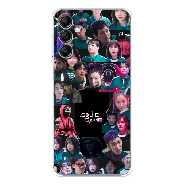 Чехол с принтом «Коллаж Игра кальмара» для Samsung Galaxy M35 5G Чехол с принтом «Коллаж Игра кальмара» для Samsung Galaxy M35 5G