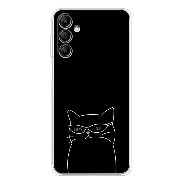 Чехол с принтом «Равнодушный кот» для Samsung Galaxy M36